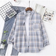 KEMEJA Women's Plaid Flannel Shirt Women's Long Sleeve Flannel/ Women's Shirt/ Oversized Flannel/ Wo