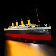 Vonado Titanic Cruise Ship Model Compatible with Lego 10294 Decorative LED Remote Control Light Kit