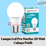 Bohlam Lampu Led Pro Starlux 20 Watt Cahaya Putih