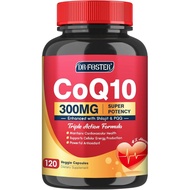 Coenzyme Q10 300mg，Including PQQ and Shilajit——Powerful antioxidant for heart and brain health and e