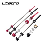 Litepro Folding Bicycles Wheels Skewers Titanium Alloy Quick Release Lever For Road MTB Mountain Bik