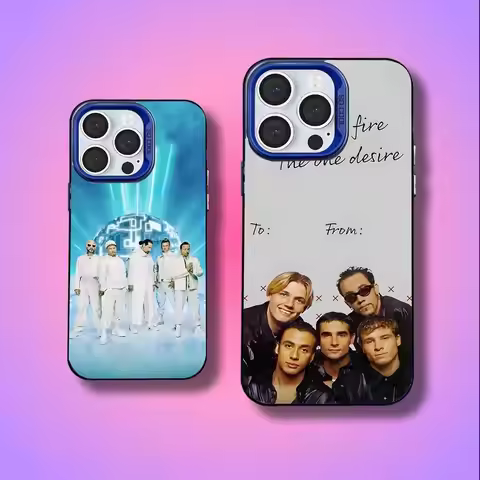 B-Backstreet B-Boys BSB For iPhone 17,16,15,14,13,12,11,Mini,Pro,E,SE4,XS,MAX Blue Candy Matte Cover