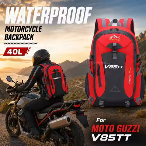 For MOTO GUZZI V85TT V 85 TT V85 TT Motorcycle Backpack 40L Waterproof Travel Backpack Outdoor Hikin