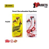 SUPER BASS PAPADA PA200 EARPHONE SMART STEREOHEADSET SUPER BASS