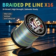 X16 Braided PE Fishing Line Multicolor Meter Mark 300M 500M Saltwater Freshwater Giant Fish Line