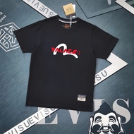 EVISU/God of Fortune/2026 Classic Round Neck Short-Sleeved T-Shirt Men Women New Style Summer Street