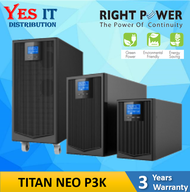 Right Power Titan Neo P3K / P2K True Online UPS Titan Neo P / Titan Pro 3K Series 3KVA / 2KVA UPS