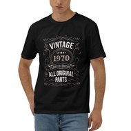 Wholesale Casual Men'S Tshirt Vintage 1970 52Th Cotton T-Shirt