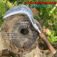 Arit Potong Rumput Dan Padi Asli Baja Super Tajam Khas Gunung Kidul - Sabit Pengaritan Leher Panjang