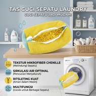 Laundry Shoe Washing Bag Mesh Bag Anti-Damage Protector 18x37x18cm - Yellow
