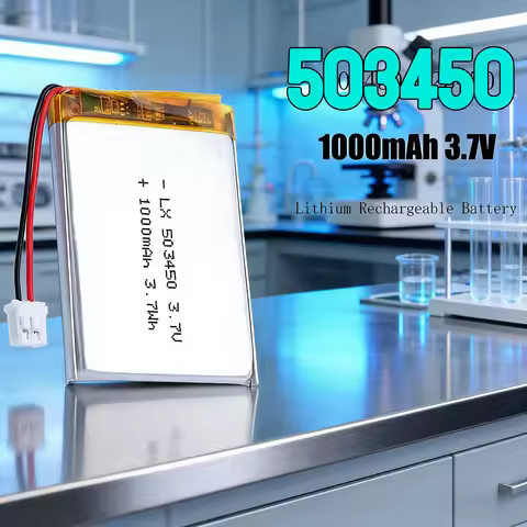 1-10pcs 503450 1000mAh 3.7V Polymer Lithium Rechargeable Battery for PS4,Cameras, GPS, Bluetooth Spe