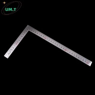 UM.T Stainless Steel 15x30cm 90 Degree Angle Metric Try Mitre Square Ruler Scale
