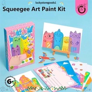 LUCKYSTOREGOODS Squeegee Art Kids Paint Kit, Painting Art Supplies Drawing Papers Color Scratch Pain