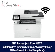 HP LaserJet Pro MFP 4103fdw Printer - (Print/Scan/Copy/Fax/Wireless/Auto Duplex/Come with toner)