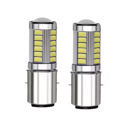 2pcs BA20D H6 Motorcycle Headlight Bulb 5730 5630 33SMD Led Motorbike BA20D Led Scooter H6 Motor Lig