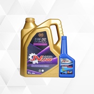 JV Auto Lube Set Engine Oil 5W-30 SP Fully Synthetic 10000km(4L) + Engine Flush(1bottle/300ml)