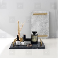 Luxury Marble Tray Marble Tray with Handle 30x20