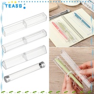 TEASG Pen Box Plastic Solid Color Polygon Office Supplies