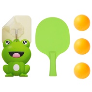 1Set Hanging Table Tennis Trainer Coordination Self-Training Parent-Child Toys Interaction Ping Pong Exercise Cartoon Frog Sports Toy