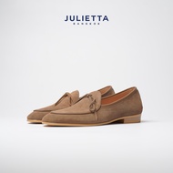 JULIETTA - SANDRO String Loafer Suede : Camel Brown (Unlined)