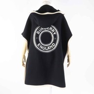 Burberry 21SS 8031544 羊毛羊絨混紡後背logo連帽CAPE/披肩，黑白配色，成色極佳。均碼。正品。女款。
