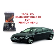 ☆LED☆ 2PCS LED HEADLIGHT BULB (COB) (H4) FOR PROTON GEN-2