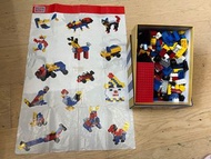 二手不浪費模型 環保 Lego款積木 小童男童男孩子兒童小學生創意玩具 children toys kids 小朋友積木 mega bloks 一set一套 多變化 有盒裝megabrands Mega 不是Lego Blocks 紅白藍黑黃色積木仔