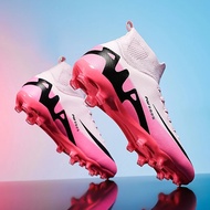 New Men Football Field Boots Women Professional Ultralight Cleats Soccer Shoes Unisex Match Tf/fg Hi