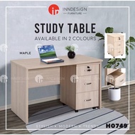 H0749[Delivery Within 3-7Working Days Sapphire Study Table / Study Desk with Mobile Pedestal Cabinet (Free Installation)
