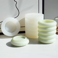 Xinqi 3D Circle Cup Homemade Scented Candle Cup Silicone Mold diy Round Cup Plaster Diffuser Stone A