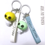 I Love You keychain with string