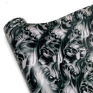 Car Sticker Skull Cartoon Printed Adhesive Vinyl for Car Body Film Camo Motorcycle Modification Film