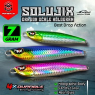 Micro Jig 7 Gram MONGKALO SOLUJIX Hologram Scale Motif Micro Jig Bait 7gr Metaljig 7gram UL Ultralig