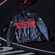 IAMYOURQL F1 FERRARI JETBLACK MICHAEL SCHUMAKER LEATHER JACKET