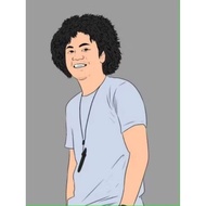 Lukisan kartun potret digital