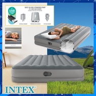 INTEX Dura-Beam® Twin / Queen Size Standard USB Air Bed Prestige Air Mattress With Built-In USB Electric Pump