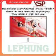 VSP IP2706SG Monitor (27inch / FHD / IPS / 120Hz / 1ms / HDR / FreeSync / AdaptiveSync / White|HDMI 