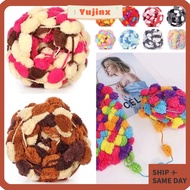 YUJINX Chunky Yarn, Polyester DIY Pom Pom Chunky Yarn, Carpet Hand-woven Sofa Cushion
