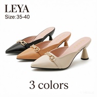 LEYA Elegant women's high heels with semi-enclosed metallic embellishments exude sophistication 8843