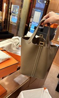 (Sold) Hermes Picotin 18 大象灰金扣 p18 stamp w