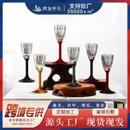 Color Rod Glass Creative Goblet Commercial Household Crystal Glass Sip Glass Goblet