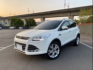 (元禾國際-阿佑)正2014年出廠 Ford Kuga 2.0旗艦型 汽油 純淨白