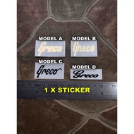 Greco Guitar Sticker Sticker Electric Headstock Decal Acoustic Bass Guitar Classic Nylon String Lp S
