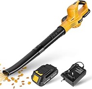 Exmate 20 V 130 MPH leaf blower battery, leaf vacuum electric set 2.0 Ah with lithium battery and ch