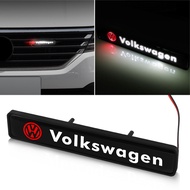 With LED light Car Front Grille Emblem Badge Stickers For Volkswagen VW Polo golf R line Vento Passat Tiguan GTI CC Scirocco