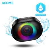 ACOME Speaker Bluetooth 5.0 10W IPX6 Waterproof RGB Light Rhyme Rave Party Garansi Resmi 1 thn A10