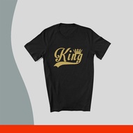 KATUN KING QUEEN DISTRO T-SHIRT 24S PREMIUM COTTON/ KING QUEEN COUPLE TSHIRT KING & QUEEN COUPLE T-S