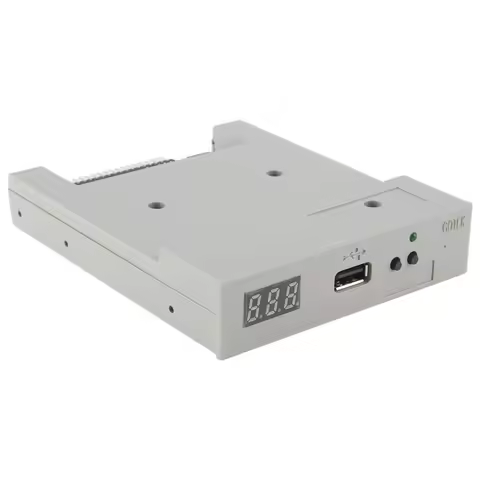 Y02AVersion SFR1M44-U100K USB Emulator Gray 3.5In 1.44MB USB SSD Floppy Drive Emulator for Electroni