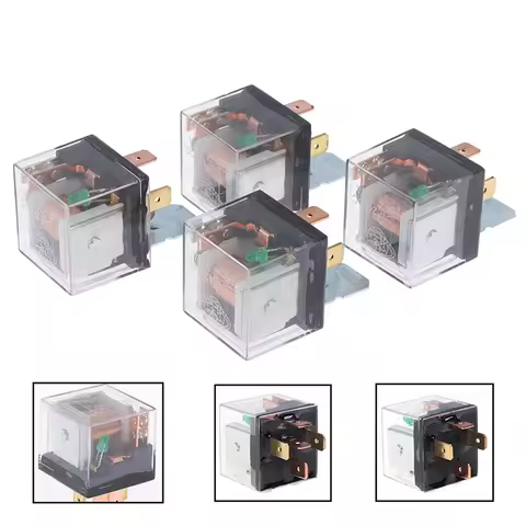 1pc 5Pin 4Pin Waterproof Automotive Relay 12V 100A SPDT Car Control Device Car Relays DC 24V High Ca