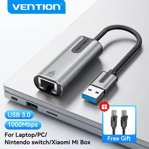 Vention USB Ethernet Adapter USB 3.0 Network Card to RJ45 Speed 1000M Lan Adapter for Windows Mac Xa